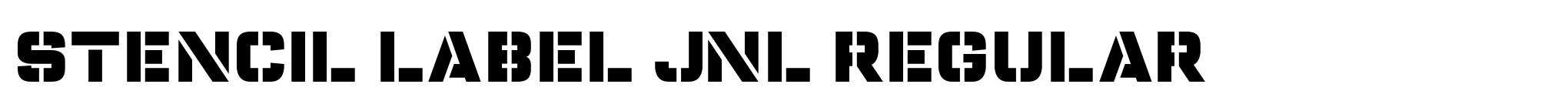Stencil Label JNL Regular image